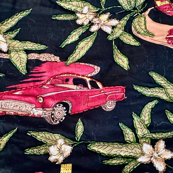 Vintage Baik Baik Honolulu hula purses/bags with bamboo handles Hawaiian Designs - Picture 3 of 14